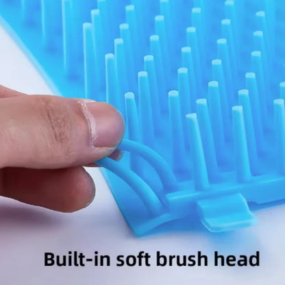 Dog paw cleaner cup with soft silicone bristles inside