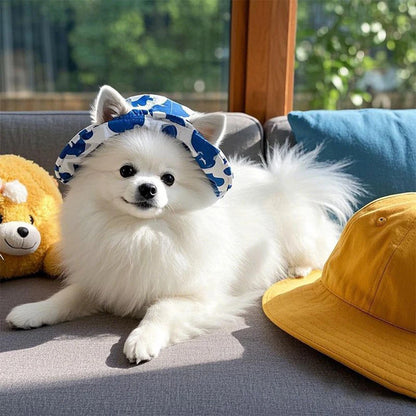 Cute Print Dog Hat – Adjustable Cap for Small & Medium Dogs