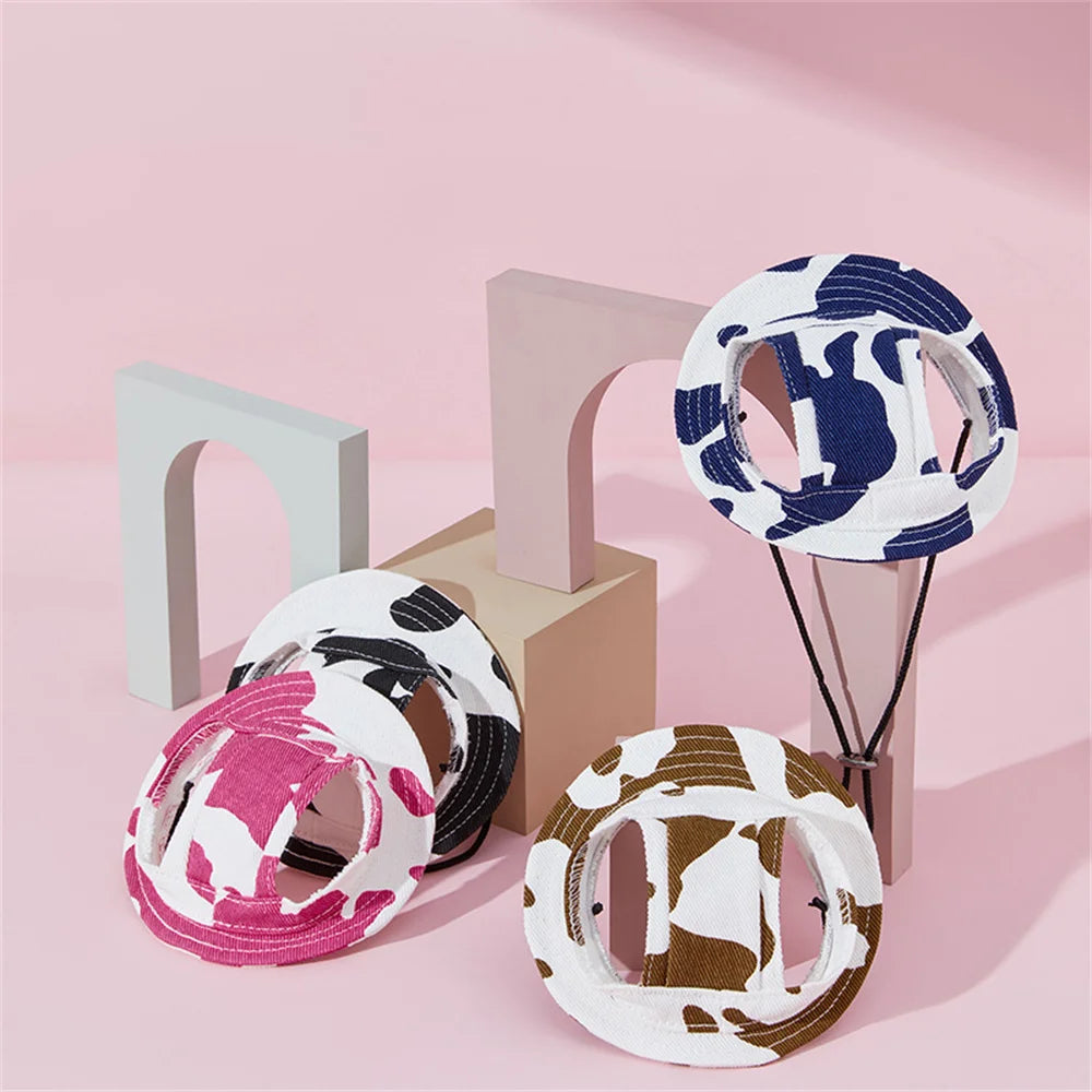 Cute Print Dog Hat – Adjustable Cap for Small & Medium Dogs