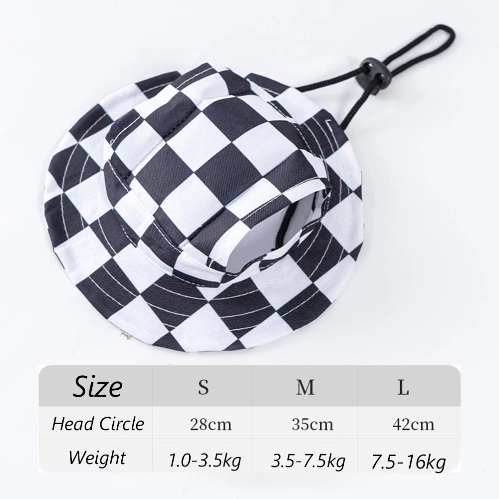 Cute Print Dog Hat – Adjustable Cap for Small & Medium Dogs
