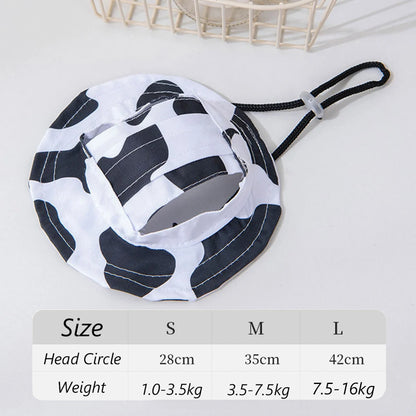 Cute Print Dog Hat – Adjustable Cap for Small & Medium Dogs